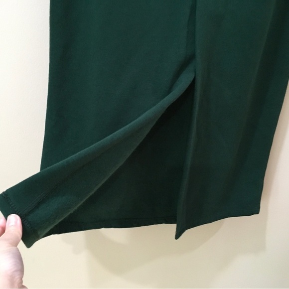 Zara Plush Midi Skirt Green Drawstring Pockets Women’s Size S New 1660/820 - Picture 5 of 11